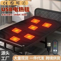 クロスボーダー USB 高級長繊維電気毛布 5V 低電圧加熱寮学生電気マットレス充電宝物車キャンプ