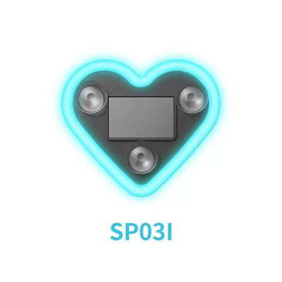 Other Automotive Exterior Supplies Peach Heart Atmosphere Light Interior - ice-blue-love-lamp-single-suction-cup-model