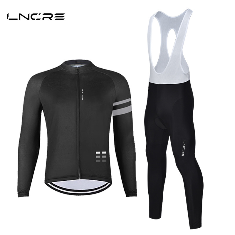 Cycling Jersey Mountain Bike Road Bike Men's and Women's Long-Sleeved Pants Thin Quick-Drying Suit Cycling Clothing Long Pants