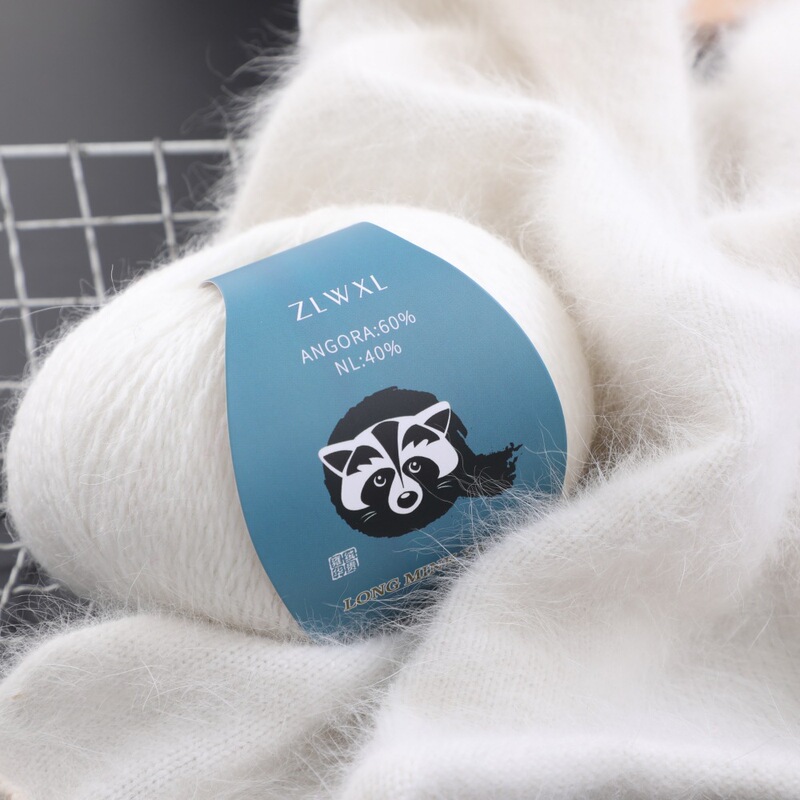 50g Hand-woven Angora Rabbit Fur Mink Yarn