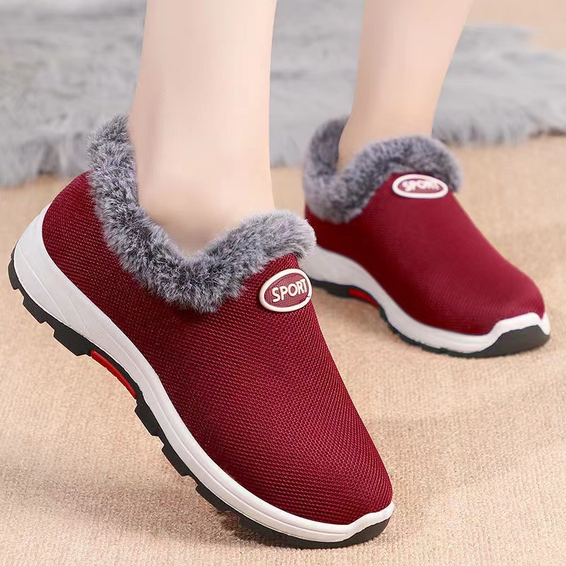 Zapatillas de algodón de invierno con tendón de vaca, nuevos zapatos de algodón cálidos y gruesos, zapatos de algodón impermeables para el hogar.