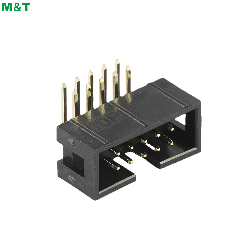 2.54mm间距牛角90-180度 2.54简牛牛角连接器插座式180度直针