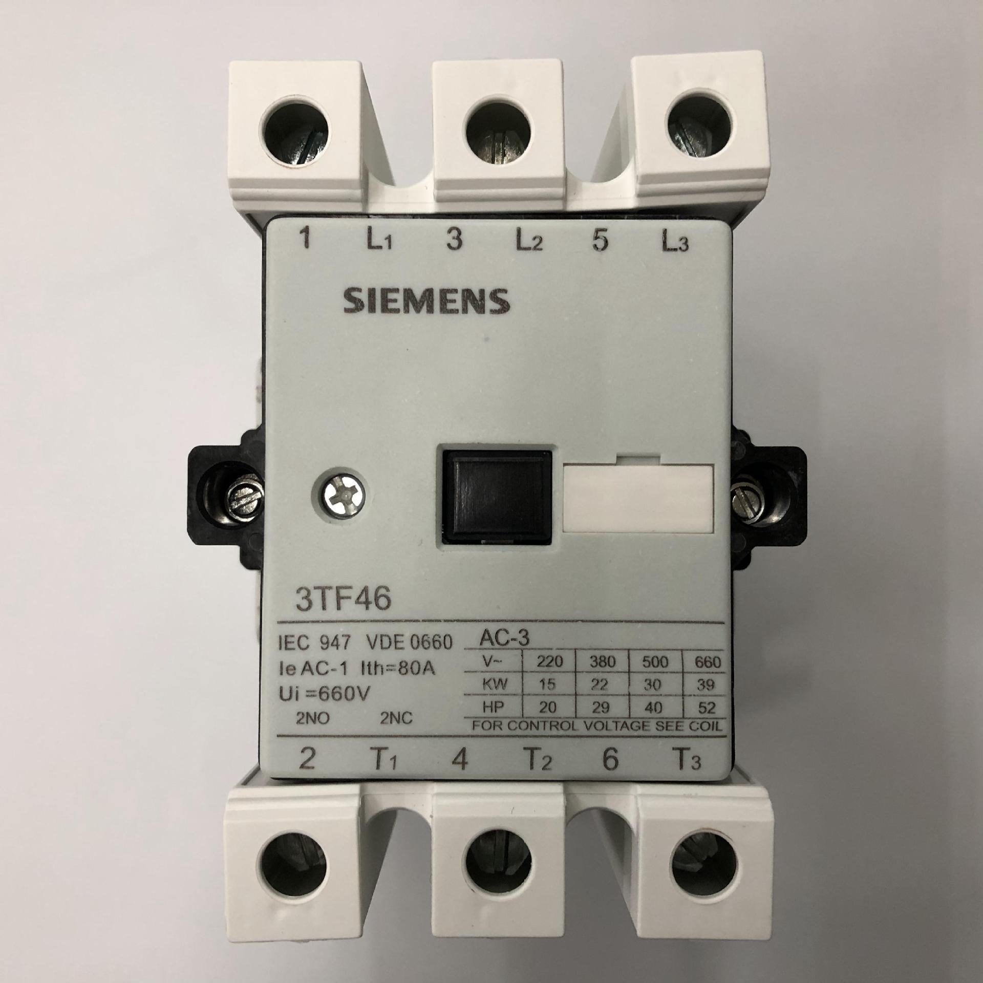 原装正品3TF4622-0XM0 AC220V 50/60Hz西门子三级交流接触器