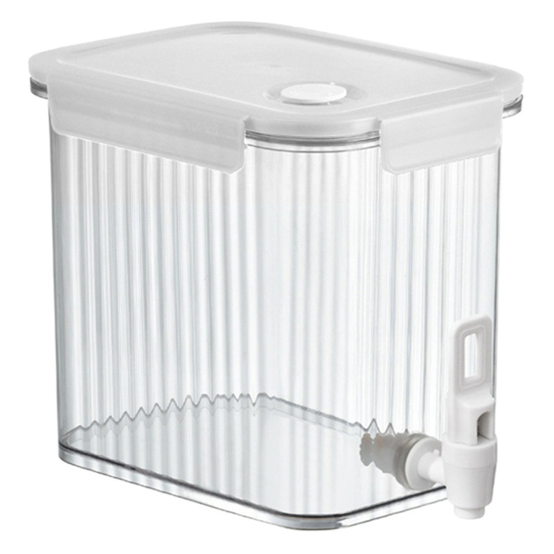 Refrigerador del hogar botella de agua fría con grifo gran capacidad limón fruta tetera verano cubo de agua fría botella de burbuja fría cubo de hielo