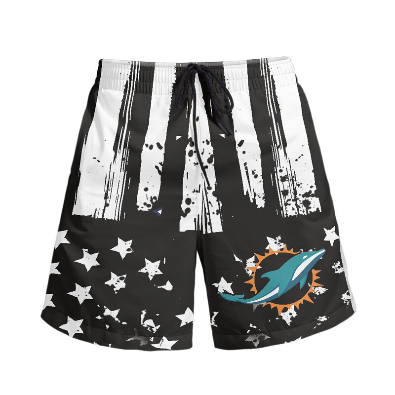 NFL Miami Dolphin Beach Pants Men's American Football Team Shorts Casual Sports Pants One Piece