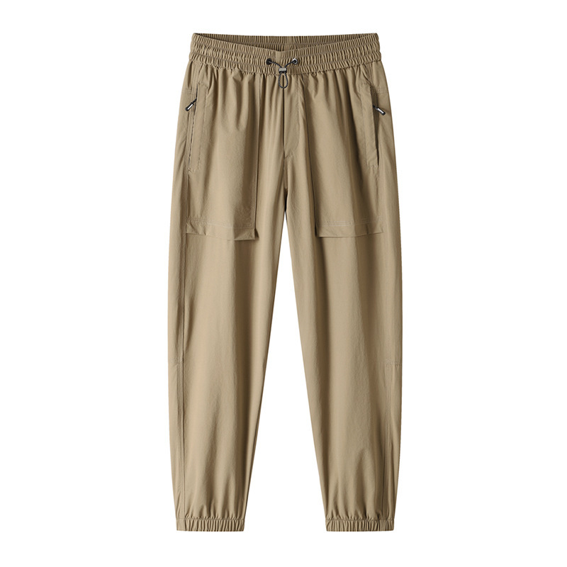 Ice Silk Summer Thin American-Style Outdoor Cargo Pants for Men, Loose Cool Casual Jogger Sports Pants for Men and Women Trendy