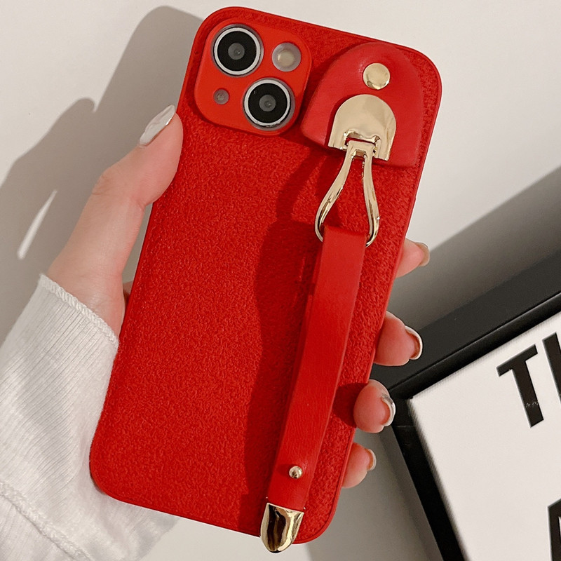 New Wristband Apple 16 Phone Case Suitable for iPhone 14, Light Luxury Style, Niche 12, High-End Feel, 15, 13 Generation Release