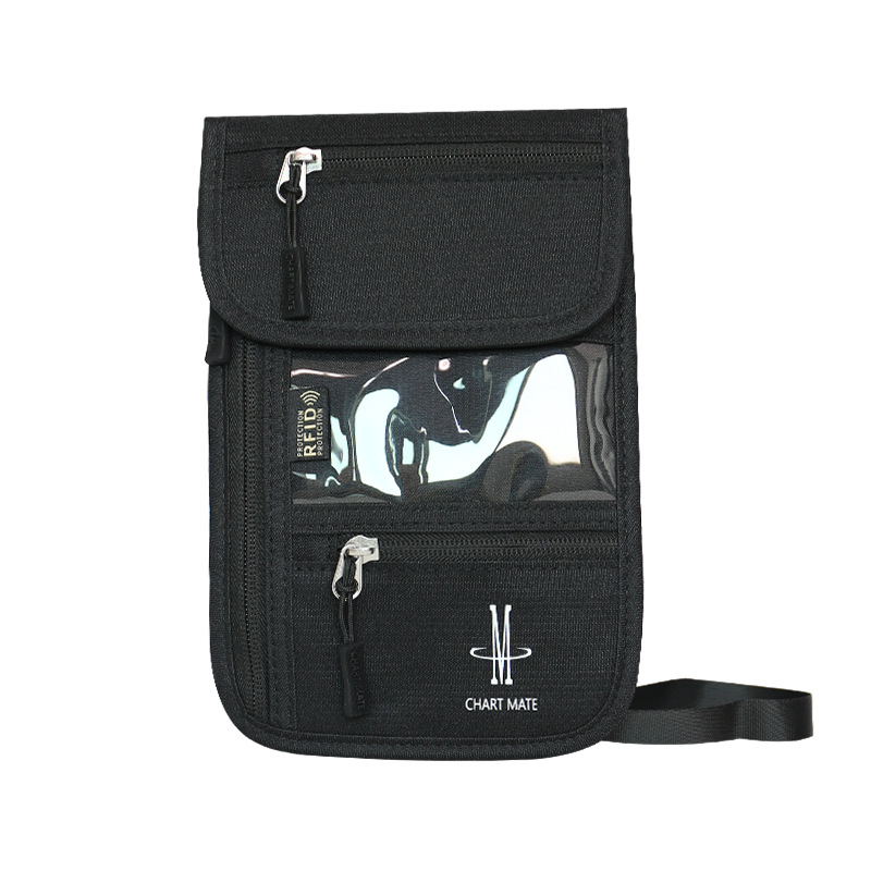 Bolsa de identificación titular del pasaporte titular de la tarjeta de viaje multifuncional bolsa de boleto portátil bolso del teléfono móvil billetera crossbody unisex