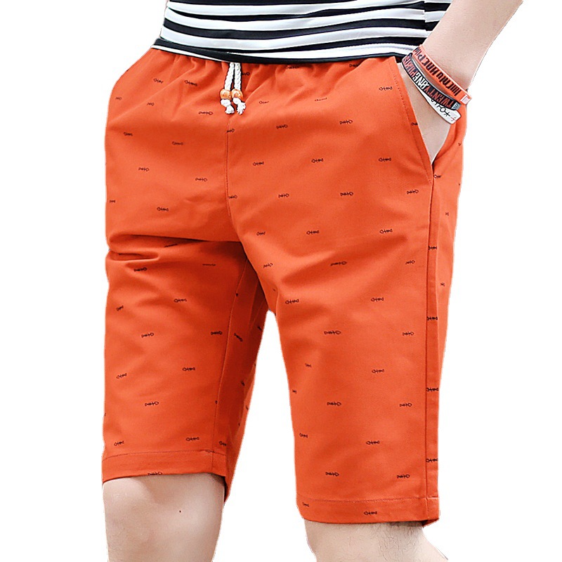 Verano japonés moda marca hombres pantalones cortos nuevo medio pantalones quinto pantalones sueltos más tamaño Pantalones deportivos pantalones de playa hombres