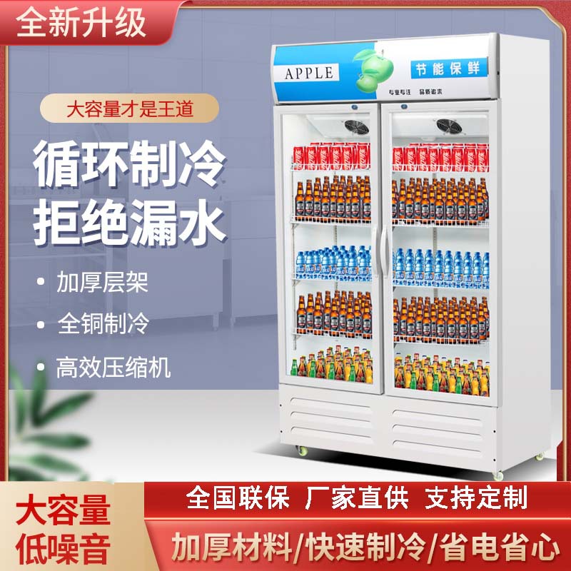饮料柜冷藏展示柜立式冰箱商用单门保鲜柜冷柜双门啤酒柜超市饭店