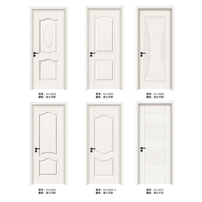Puerta compuesta de madera maciza, puerta interior, puerta sin pintura, puerta de cristal de carbono, puerta del dormitorio, puerta batiente insonorizada, puerta de traje de hotel, puerta de madera maciza image 3