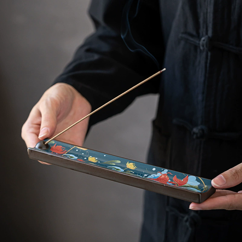 Эмалевый цвет благовония Подключаемая курильница Керамическая креативная чайная церемония поклонение украшение в помещении курильница трансграничная цельная доставка