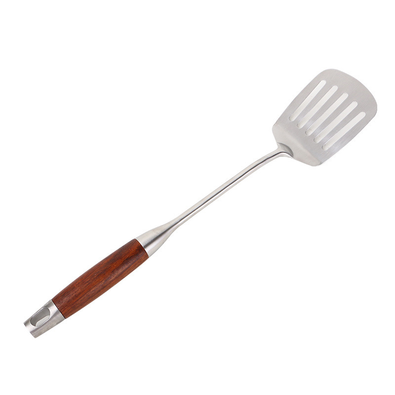 SPUCR SUPOHUA304 mango de madera de pera de acero inoxidable conjunto de utensilios de cocina hogar grueso aislamiento de hortalizas fritas fritas