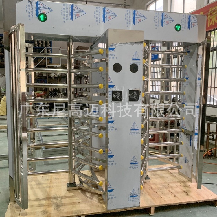 苏州小区手推旋转电动门 全高转闸厂家直供IC卡门禁滚闸机 双向门