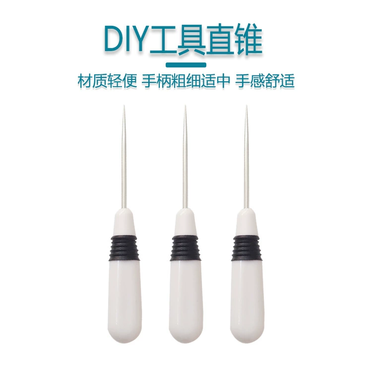 Оптовая новая пластиковая ручка шило ремонт обуви подошвы конус игла кожа позиционирование ПЕРФОРИРОВАННОЕ шило белое Шило