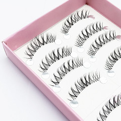 黛妃妍M8手工磨尖假睫毛 自然交叉日常用10對裝網紅款H4睫毛10對