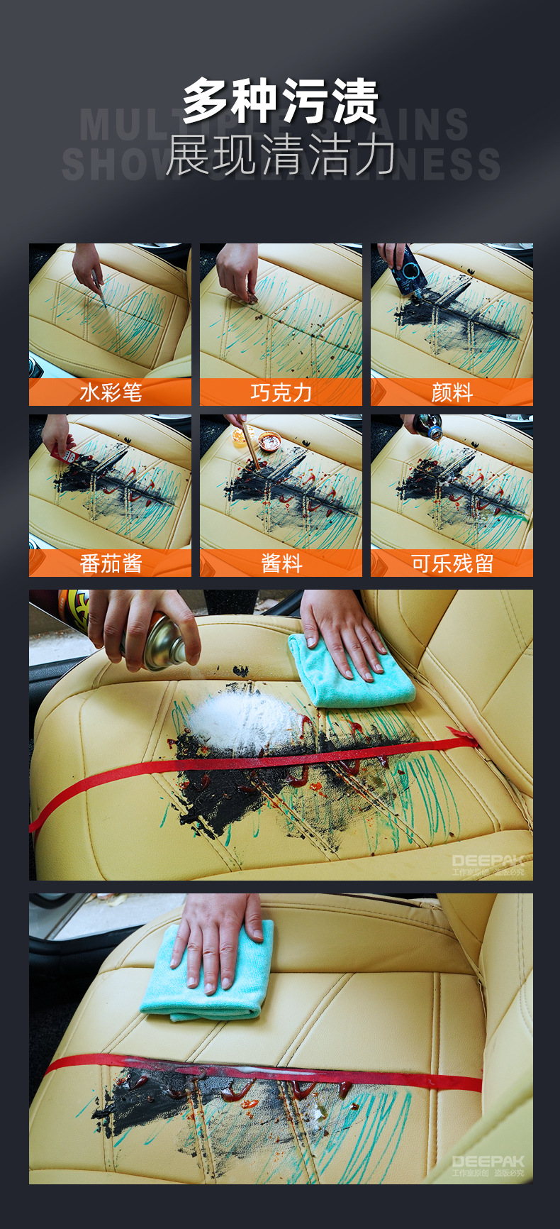 Turtle Wax Orange Powerful Cleaner for Decontamination and Polishing, Work Surface Renovation, Interior Foam, Car Wash Wax, Multi-Functional for Vehicles