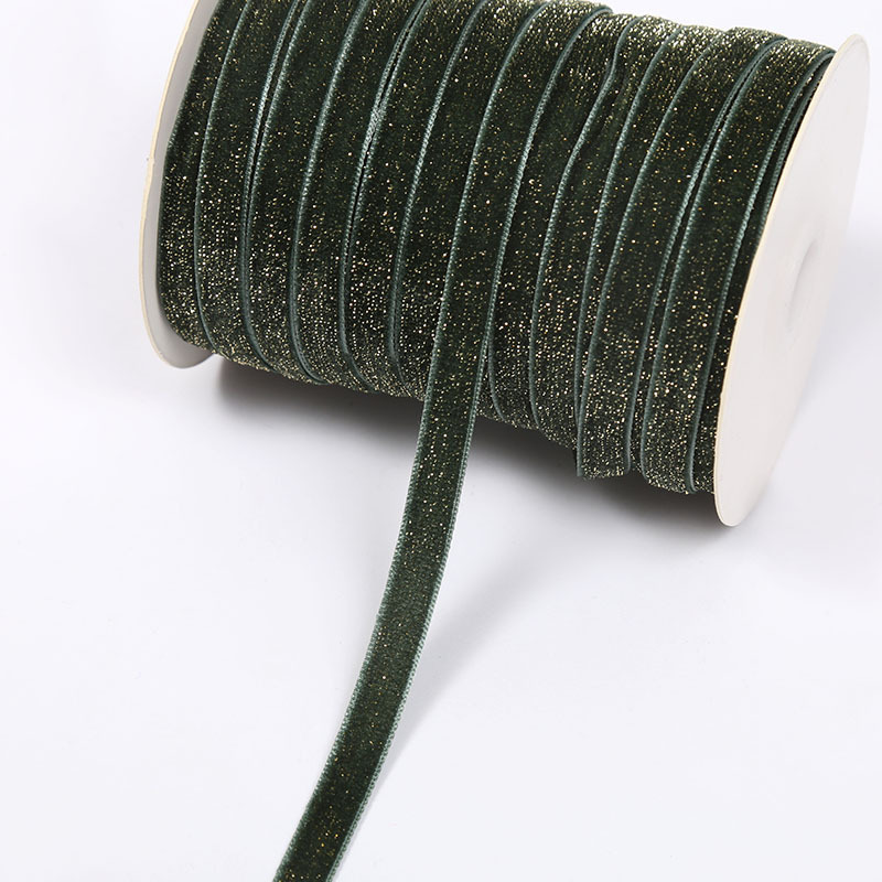 Golden Star Point clip de cinturón de terciopelo de seda dorada de terciopelo de una sola cara accesorios de ropa de una sola cara cinta decorativa pequeña orden se puede arreglar