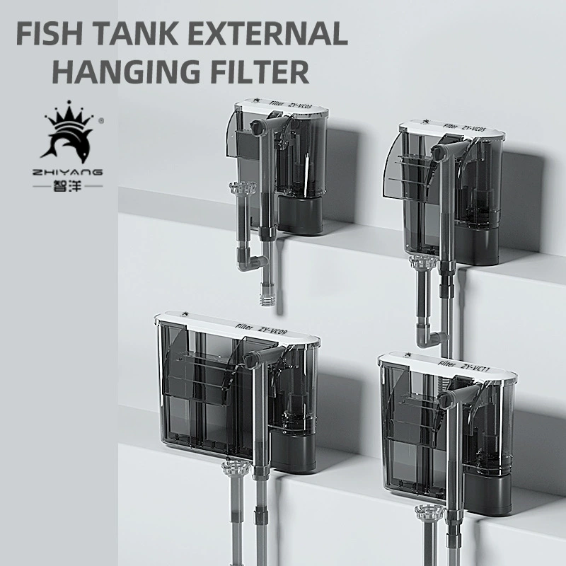Thin external aquarium filter Zhiyang ZY-VC series, hanging waterfall filter, 110/220 V options