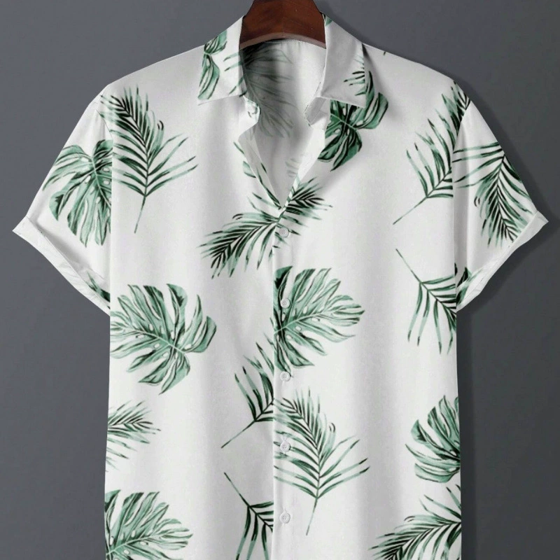 3D цифровая печать Мужская рубашка повседневная гавайская Европа трансграничный AliExpress Amazon ebay