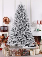 Белая Christmas елочная серебристая снежинка сцена снежинка украшение домашний DIY Рождество Nordic стиль 2025 новый