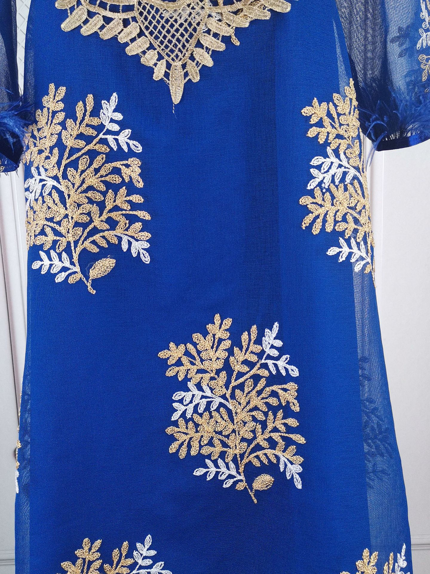 Damenbekleidung Bestickte muslimische Roben Arabische Kleidung Kleider_voghion.com