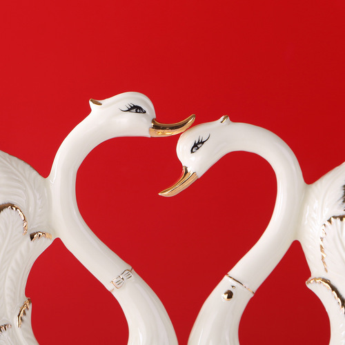 Swan Ceramic Ornaments Home Accessories Living Room Desktop Decorations Creative Bestie Wedding Gifts Manufacturers Direct Supply Wholesale