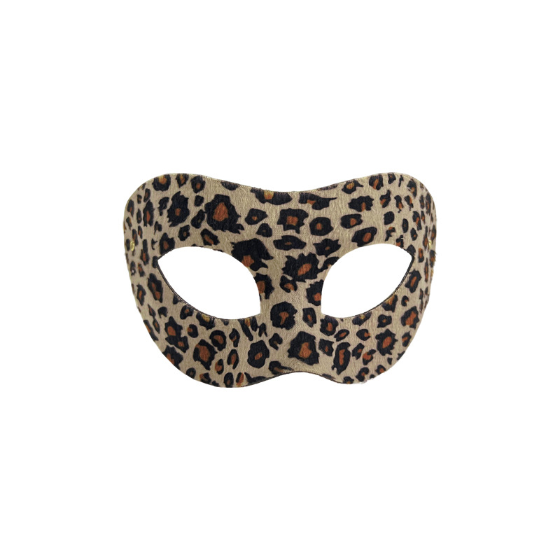 Halloween máscara de gato de leopardo máscara de baile máscara de disfraz media cara negro máscara de ojos sexy máscara de leopardo carnaval