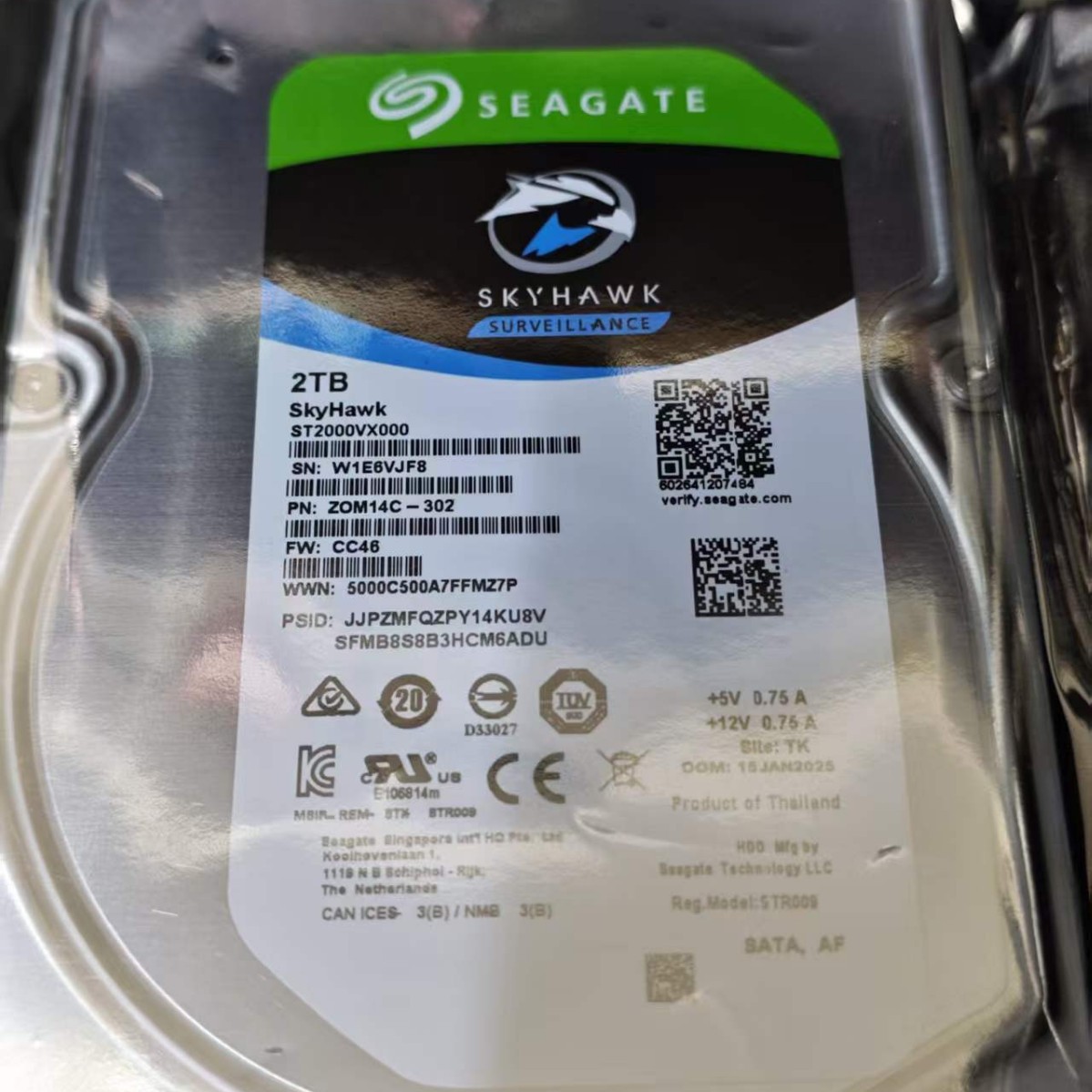 希捷/西·数1T保一年1000GSATA 二手3.5台式机械硬盘 1tb监控专用