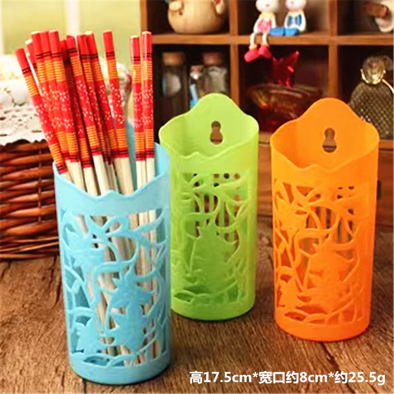 N001A Утолщенный держатель для палочек для еды с тремя отделениями Ретро Винтажная бытовая сливная стойка для хранения посуды Пластиковый контейнер для палочек для еды Оптовая продажа.