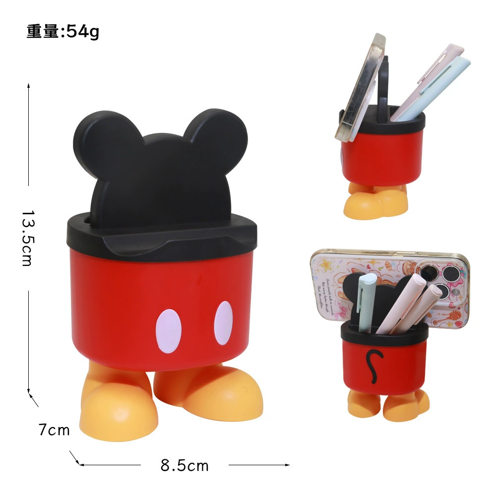 Подставка для ручек Sanrio (Kuromi / Hello Kitty), декоративный органайзер из пластика, 11,34×9,86×21,3 см