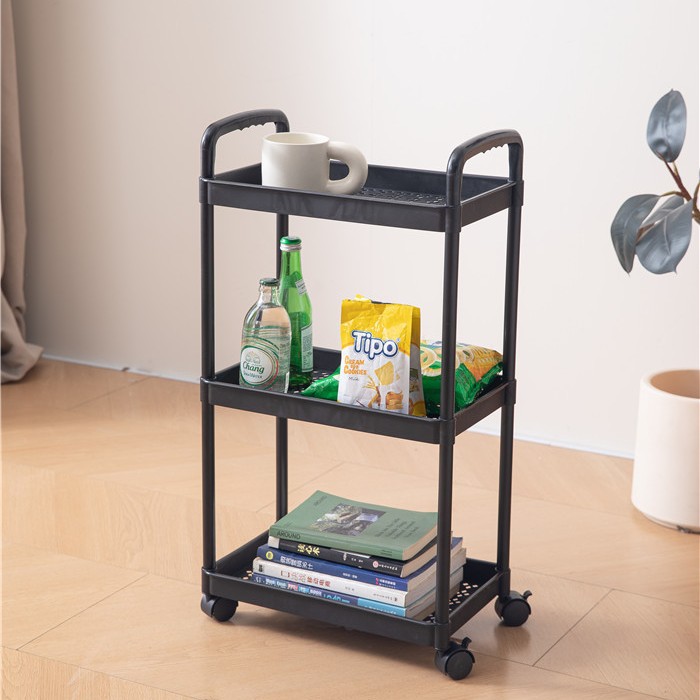 小推车置物架厨房落地多层零食婴儿客厅卧室卫生间移动储物收纳架