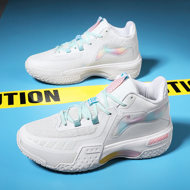 2024 verano nuevo zapato de baloncesto antideslizante, desgaste y amortiguación ligero, malla suave transpirable, tendencia deportiva casual para hombre