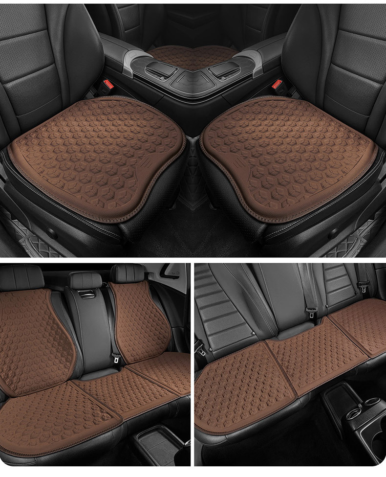 2026 New Car Gel Seat Cushion Summer Cooling Pad Breathable Seat Cushion Car Honeycomb Gel Universal Seat Cushion Cross-Border
