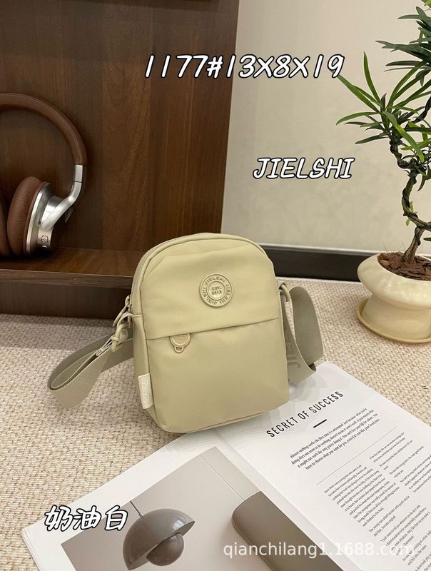 2025捷朗仕新款韩版轻便尼龙布包时尚百搭琥珀色系单肩斜挎手机包|undefined