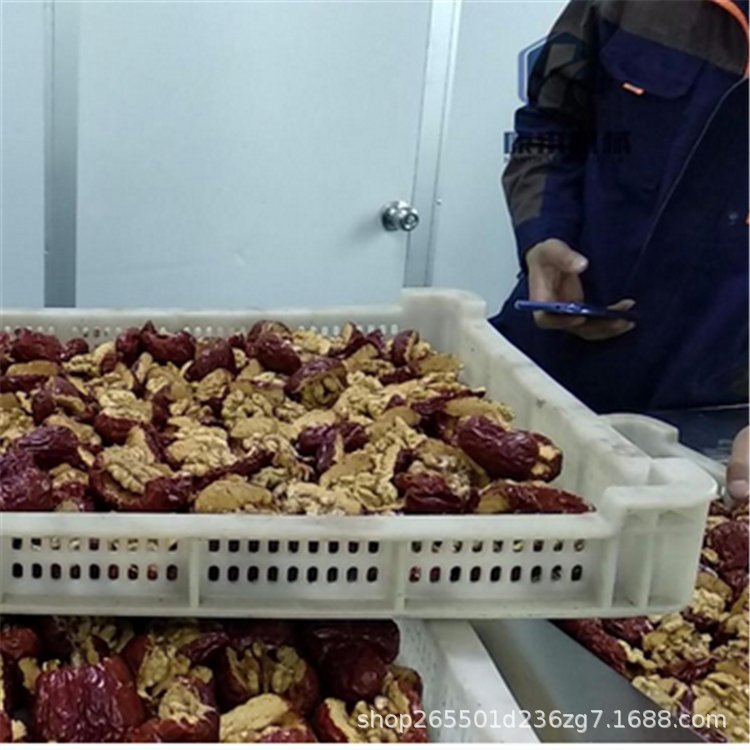 核桃杏仁微波烘干设备 连续式红枣微波干果杀菌机 烘干杀菌一体