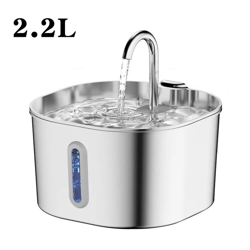2.2L クロスボーダー Amazon 人気ペットウォーターディスペンサー猫飲料大容量ステンレス鋼蛇口給水器メーカー|undefined