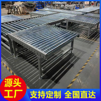 重型滚筒输送机辊筒动力家电装配车间托盘料框货物运输传送流水线