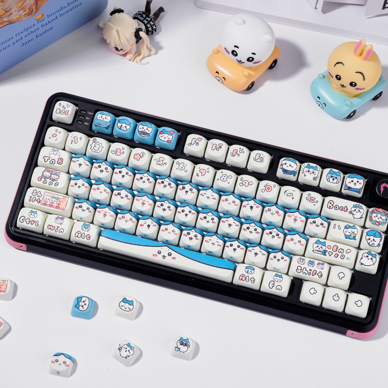 Xiao Ba Moa Side Engraved Keycap (Boxed) Keycap Mechanical Keyboard Cross Axis Moa Highly Cute Mac Sublimation P