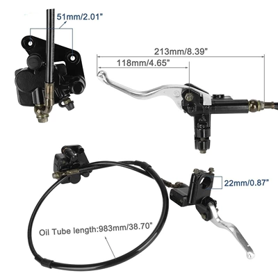 Suitable for Tuttio Soleil 01 KUGOO electric motorcycle front and rear brake assembly 190 brake disc (Other brake systems) - tutti-front-brake-assembly