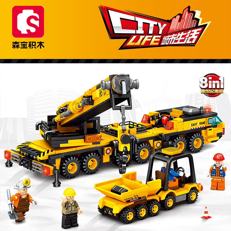 Bloques de construcción de rescate urbano, juguete de montaje para niños