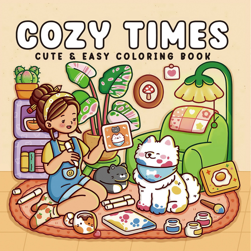 亚马逊热销Coloring Book涂色本填色本小角落怪兽系列儿童绘画本|undefined