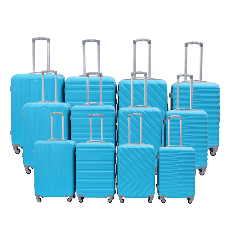 17-Piece Set of Semi-Finished Abs+Pc Wholesale Luggage Trolley Cases to Save on Shipping Costs, Carry-On Suitcase
