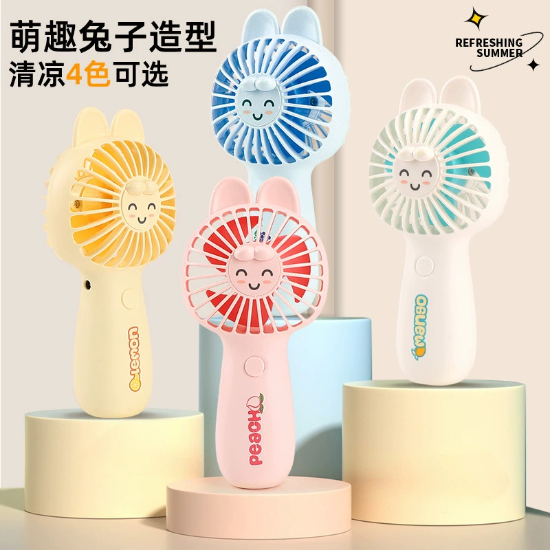 Cartoon small handheld travel air fan, wholesale