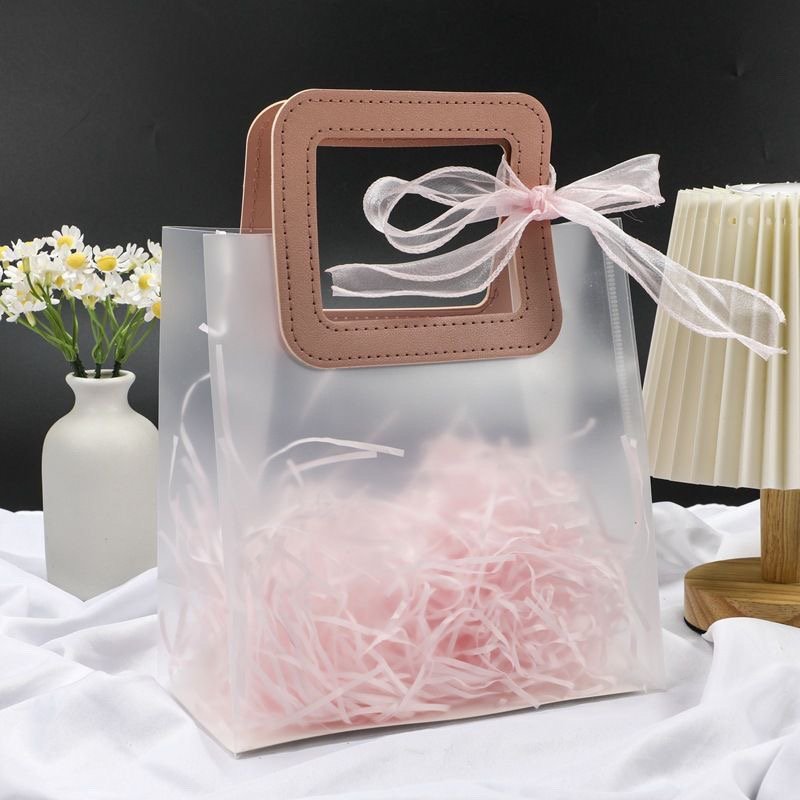 Bolsas de regalo PP mate mate mate mate personalizado bolsas de dulces personalizadas bolsas de cumpleaños transparentes al por mayor