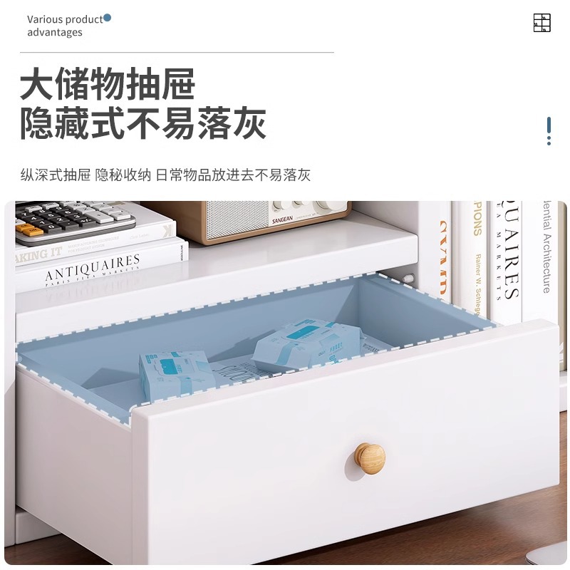 Estante de escritorio de escritorio estante de almacenamiento estante de archivos de escritorio estante de capas simple estante de almacenamiento de libros de escritorio