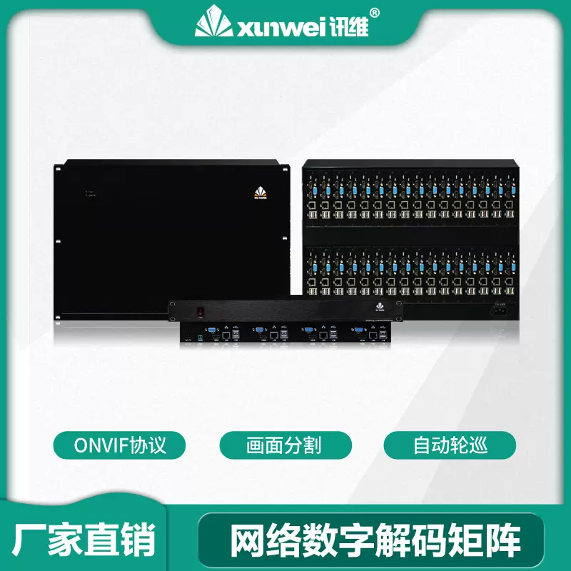 讯维数字视频解码矩阵视频编解码矩阵解码矩阵设备数字矩阵解码卡