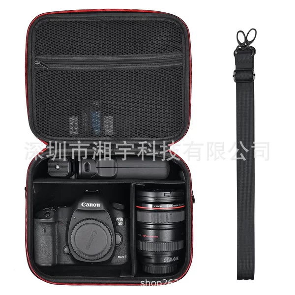 Camera bag suitable for Canon EOS Rebel T7/R50/R6 Mark, portable and shockproof lens storage case