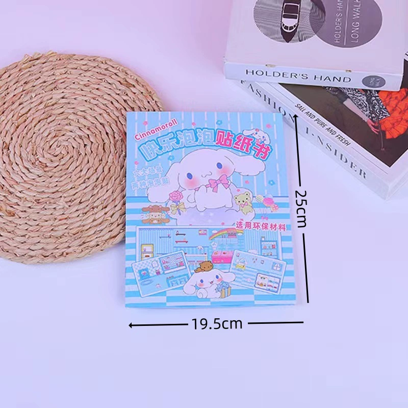 Санрио, книга с наклейками, мультяшная наклейка, игрушка