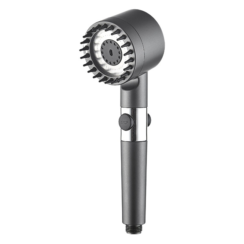 Boquilla de ducha a presión traje de ducha grifo de baño cabezal de ducha con rociador de ducha boquilla de masaje sin perforar